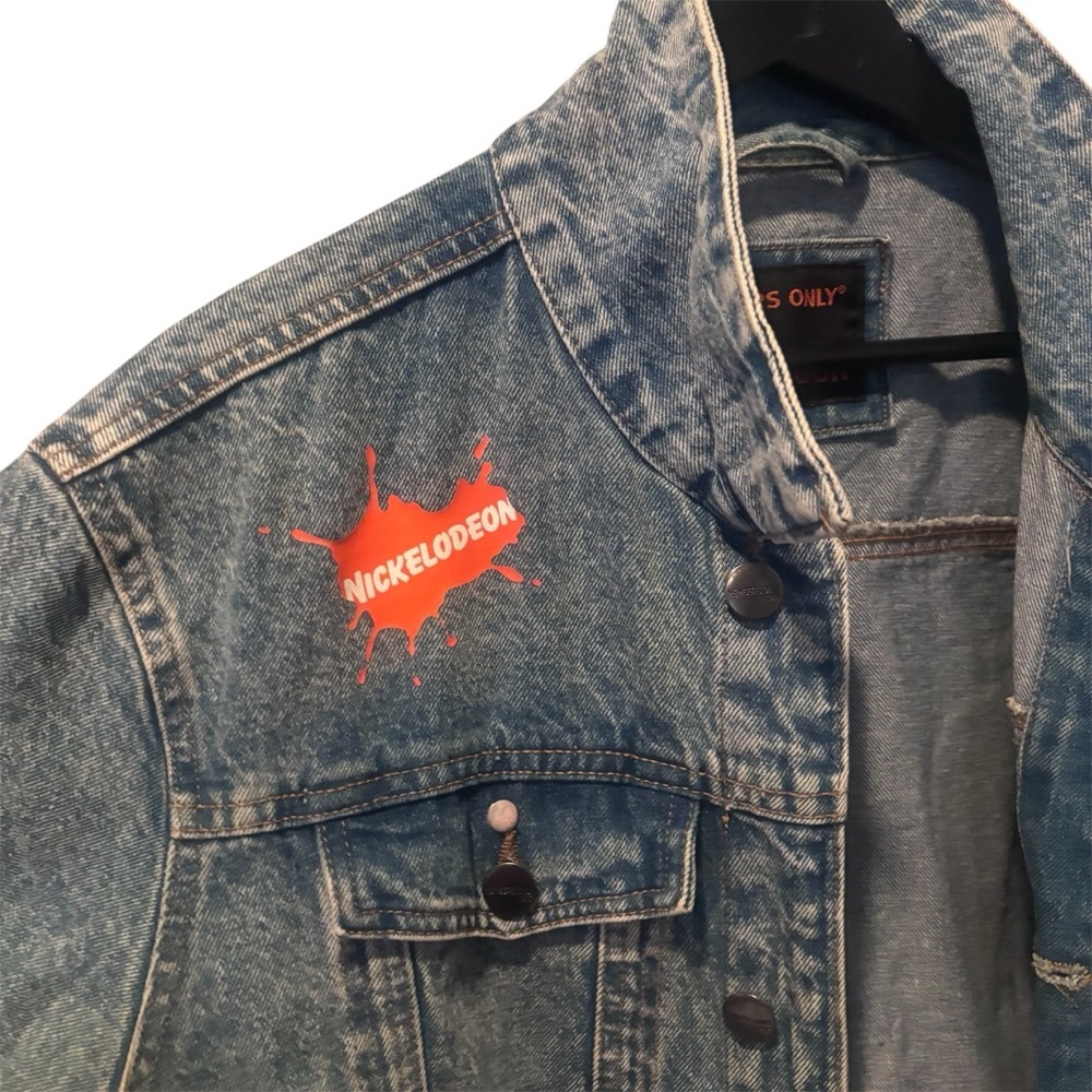 Nickelodeon Members Only Kids Rugrats Blue Denim Jacket Size Large - Picture 8 of 14
